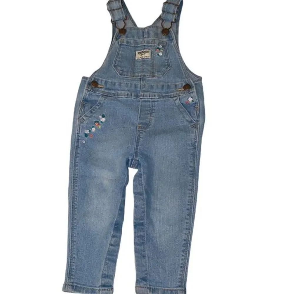 🎀3/$23🎀 oshkosh jean floral overall